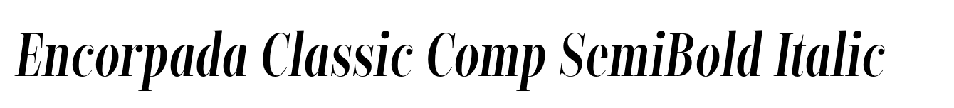 Encorpada Classic Comp SemiBold Italic image
